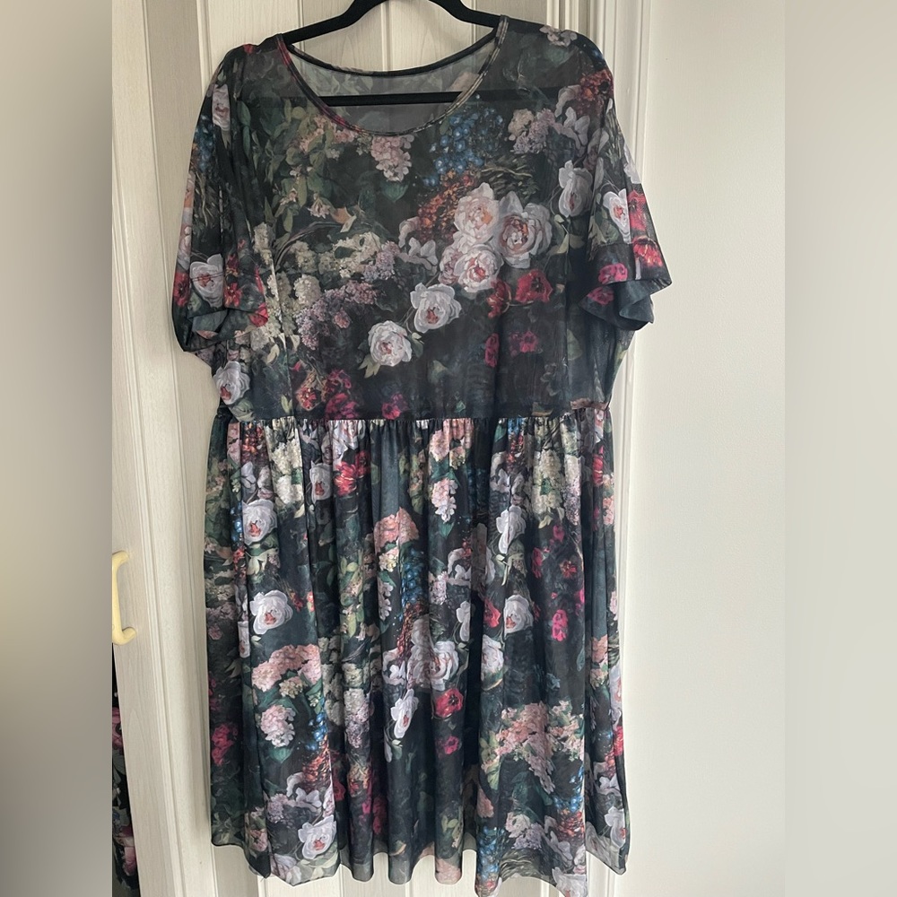Black Milk Take My Monet sheer smock dress, XL
